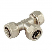 Тройник переходной Tiemme 1607 - 32x3.0 x 26x3.0 x 32x3.0 (винтовой, для металлопластиковых труб)