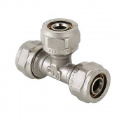 Тройник переходной VALTEC VTm.331 - 26 x 26 x 20 (винтовой, для металлопластиковых труб)