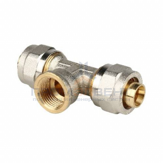 Тройник с переходом на внутреннюю резьбу STOUT - 26 x 3/4" (винтовой, для металлопласт.труб)