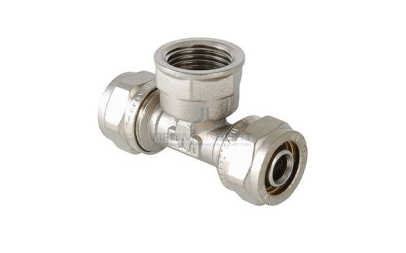 Тройник с переходом на внутреннюю резьбу VALTEC VTm.332 - 16 x 1/2