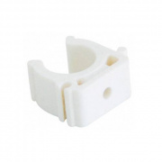 Клипса для труб KALDE - 20 (для полипропиленовых труб, цвет белый)