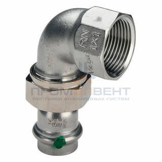 Отвод 90° разъемный Viega Sanpress Inox 2355 - 42 x 1"1/2 (нержавеющая сталь)