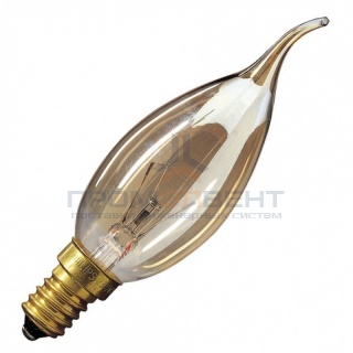 Лампа свеча на ветру Foton DECOR С35 FLAME GL 60W E14 230V золотая
