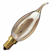 Лампа свеча на ветру Foton DECOR С35 FLAME GL 60W E14 230V золотая