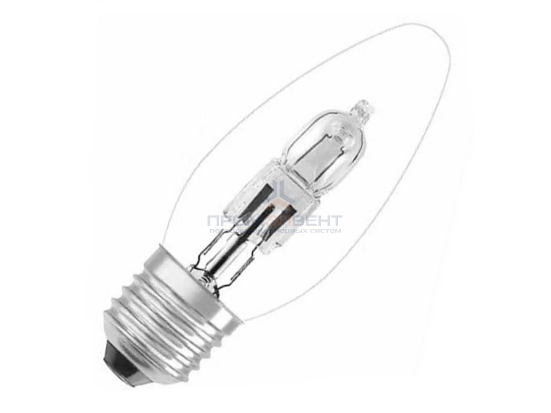 Лампа галогенная свеча Osram 64543 B ES 46W (60W) 230V E27 700lm 2000h d35x98,5mm