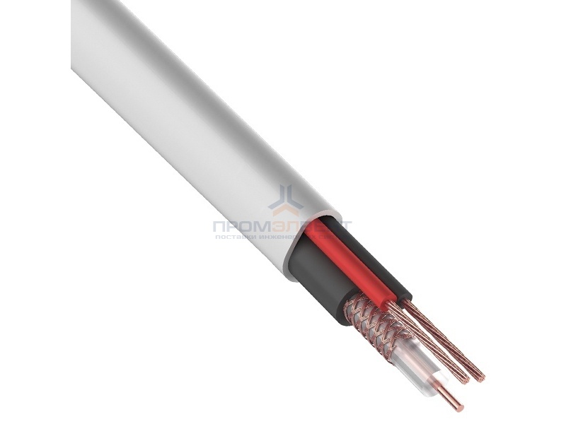 Кабель видеонаблюдения КВК-В-2 2х0,5мм CCA  [бухта 200м]