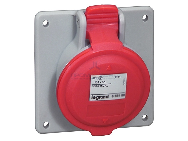 Розетка встраиваемая Legrand P17 16А 3К+Н+З 380В IP44