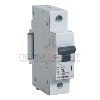 Автоматический выключатель Legrand RX3 1П 6A 4,5кА C (автомат)
