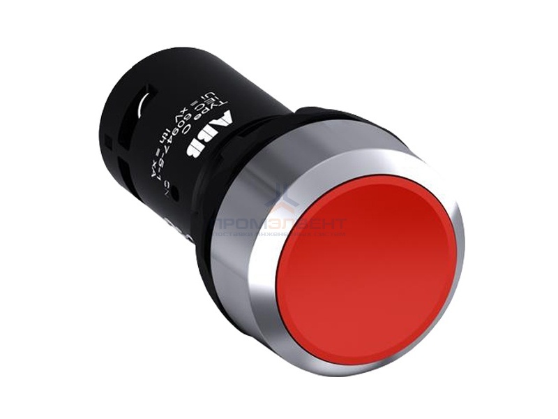 Кнопка ABB CP1-30R-02 красная без фиксации 2HЗ