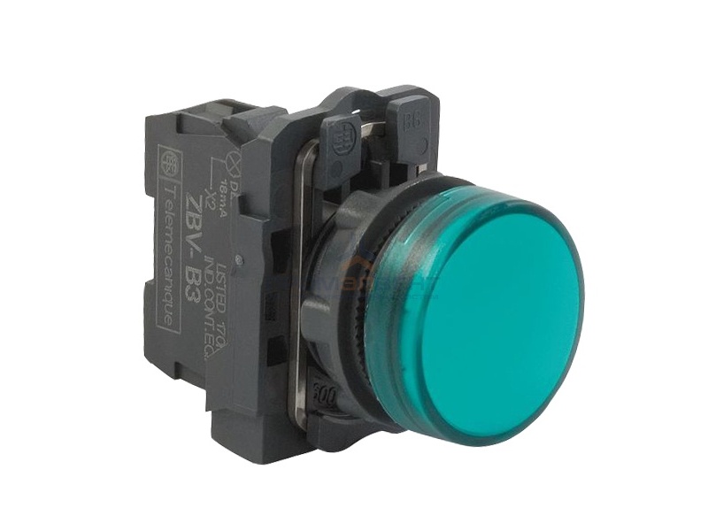 Сигнальная лампа Schneider Electric XB5AVB3 22мм 24В зеленая